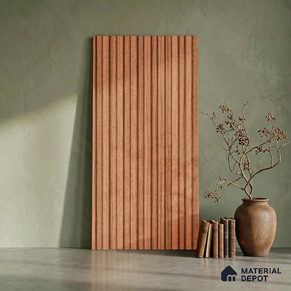 Wooden Look PN 06288 9.5 ft x 4.7 inch Charcoal Panel - 12 mm | Suitable for Feature Wall, TV Unit & Living Room | Width is Subjected to 5% Variation