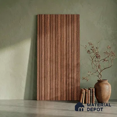 Wooden Look PN 06289 9.5 ft x 4.7 inch Charcoal Panel - 12 mm | Suitable for Feature Wall, TV Unit & Living Room | Width is Subjected to 5% Variation