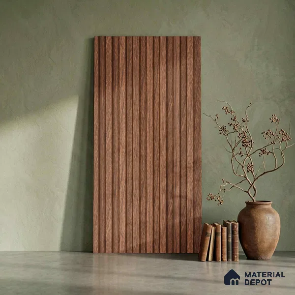 Wooden Look PN 06289 9.5 ft x 4.7 inch Charcoal Panel - 12 mm | Suitable for Feature Wall, TV Unit & Living Room | Width is Subjected to 5% Variation