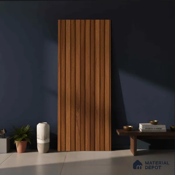 Wooden Look PN 06290 B 9.5 ft x 4.7 inch Charcoal Panel - 12 mm | Suitable for Feature Wall, TV Unit & Living Room | Width is Subjected to 5% Variation