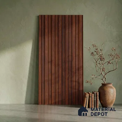 Wooden Look PN 06291 9.5 ft x 4.7 inch Charcoal Panel - 12 mm | Suitable for Feature Wall, TV Unit & Living Room | Width is Subjected to 5% Variation