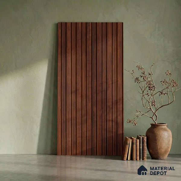 Wooden Look PN 06291 9.5 ft x 4.7 inch Charcoal Panel - 12 mm | Suitable for Feature Wall, TV Unit & Living Room | Width is Subjected to 5% Variation