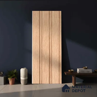 Wooden Look PN 06542 9.5 ft x 4.7 inch Charcoal Panel - 12 mm | Suitable for Feature Wall, TV Unit & Living Room | Width is Subjected to 5% Variation