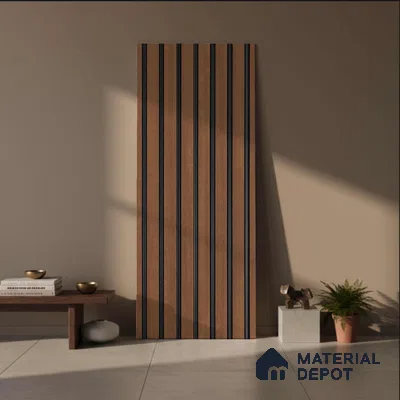 Multi Colour Patterned Look PN 03199 8 ft x 4.9 inch Charcoal Panel - 8 mm | Suitable for Feature Wall, TV Unit & Living Room | Width is Subjected to 5% Variation