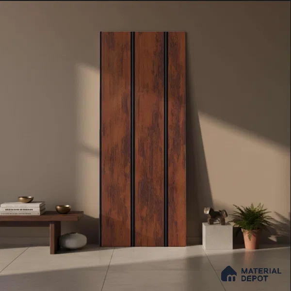 Brown Rustic Look PN 03300 8 ft x 4.9 inch Charcoal Panel - 8 mm | Suitable for Feature Wall, TV Unit & Living Room | Width is Subjected to 5% Variation