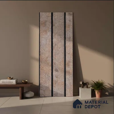 Grey Cement Look PN 03301 8 ft x 4.9 inch Charcoal Panel - 8 mm | Suitable for Feature Wall, TV Unit & Living Room | Width is Subjected to 5% Variation