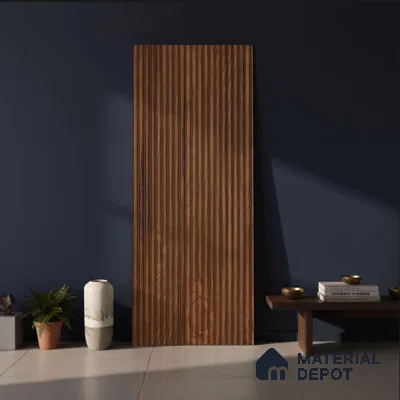 Wooden Look PN 03856 9.5 ft x 6 inch Charcoal Panel - 10 mm | Suitable for Feature Wall, TV Unit & Living Room | Width is Subjected to 5% Variation