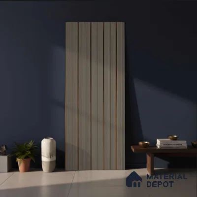 Wooden Look PN 03864 9.5 ft x 6 inch Charcoal Panel - 10 mm | Suitable for Feature Wall, TV Unit & Living Room | Width is Subjected to 5% Variation