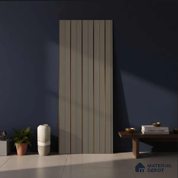 Wooden Look PN 03864 9.5 ft x 6 inch Charcoal Panel - 10 mm | Suitable for Feature Wall, TV Unit & Living Room | Width is Subjected to 5% Variation