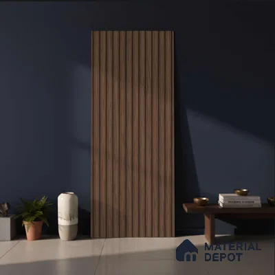 Wooden Look PN 03910 9.5 ft x 6 inch Charcoal Panel - 10 mm | Suitable for Feature Wall, TV Unit & Living Room | Width is Subjected to 5% Variation