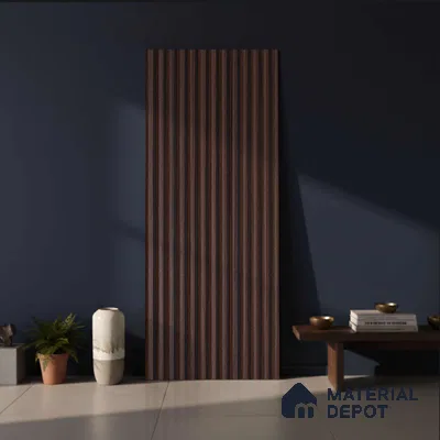 Wooden Look PN 03912 9.5 ft x 6 inch Charcoal Panel - 10 mm | Suitable for Feature Wall, TV Unit & Living Room | Width is Subjected to 5% Variation