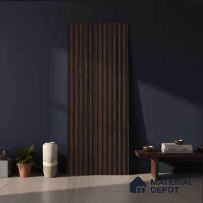 Wooden Look PN 03913 9.5 ft x 6 inch Charcoal Panel - 10 mm | Suitable for Feature Wall, TV Unit & Living Room | Width is Subjected to 5% Variation