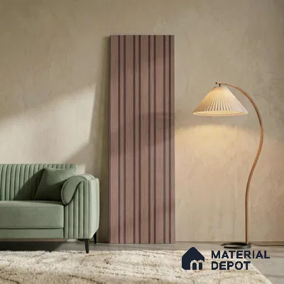Wooden Look PN 03917 9.5 ft x 6 inch Charcoal Panel - 10 mm | Suitable for Feature Wall, TV Unit & Living Room | Width is Subjected to 5% Variation