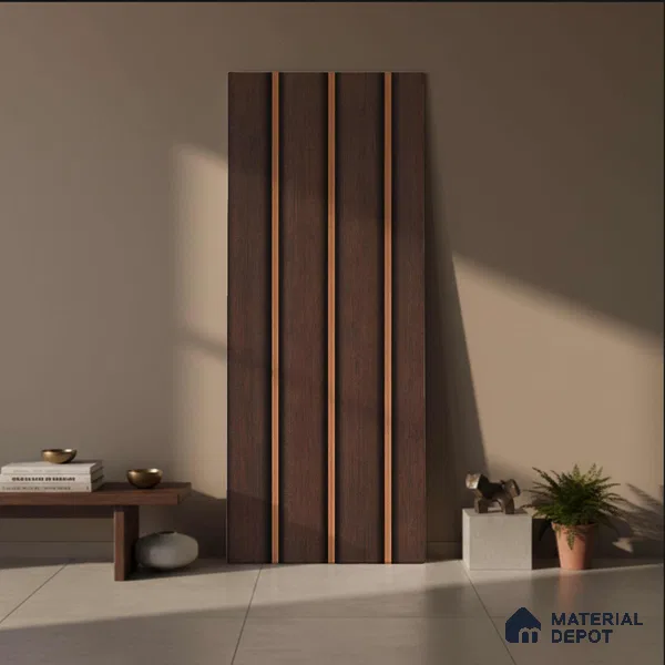 Wooden Look PN 04073 9.5 ft x 4.9 inch Charcoal Panel - 12 mm | Suitable for Feature Wall, TV Unit & Living Room | Width is Subjected to 5% Variation