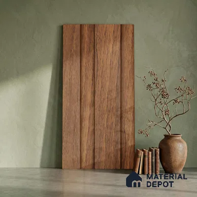 Wooden Look PN 04553 8 ft x 4.9 inch Charcoal Panel - 12 mm | Suitable for Feature Wall, TV Unit & Living Room | Width is Subjected to 5% Variation