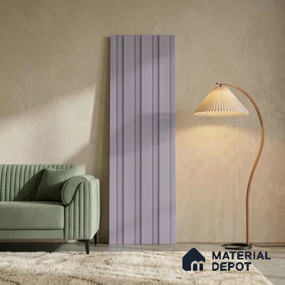 Purple Plain Colour Look PN 05918 8 ft x 6 inch Charcoal Panel - 11 mm | Suitable for Feature Wall, TV Unit & Living Room | Width is Subjected to 5% Variation