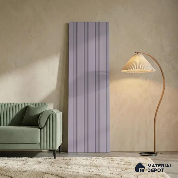 Purple Plain Colour Look PN 05918 8 ft x 6 inch Charcoal Panel - 11 mm | Suitable for Feature Wall, TV Unit & Living Room | Width is Subjected to 5% Variation