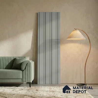 Green Plain Colour Look PN 05920 8 ft x 6 inch Charcoal Panel - 10 mm | Suitable for Feature Wall, TV Unit & Living Room | Width is Subjected to 5% Variation