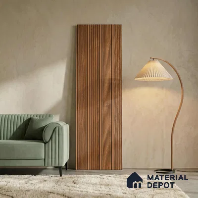 Wooden Look PN 06298 9.5 ft x 9.4 inch Charcoal Panel - 12 mm | Suitable for Feature Wall, TV Unit & Living Room | Width is Subjected to 5% Variation