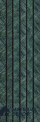 PN 06990 Cement Look Louver1 9.5 ft x 0.83 ft Texture Finish  - 10 mm | Suitable for Feature Wall, TV Unit & Living Room