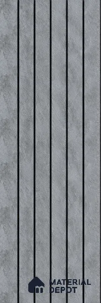PN 06966 Marble Look Louver1 8 ft x 0.83 ft Texture Finish  - 10 mm | Suitable for Feature Wall, TV Unit & Living Room