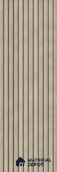 PN 06980 Wood Look Louver1 8 ft x 0.83 ft Texture Finish  - 10 mm | Suitable for Feature Wall, TV Unit & Living Room