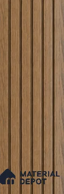 PN 07647 Wood Look Louver 8 ft x 0.83 ft Texture Finish  - 10 mm | Suitable for Feature Wall, TV Unit & Living Room