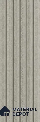 PN 07649 Wood Look Louver 8 ft x 0.83 ft Texture Finish  - 10 mm | Suitable for Feature Wall, TV Unit & Living Room