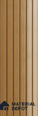 PN 07650 Wood Look Louver 8 ft x 0.83 ft Texture Finish  - 10 mm | Suitable for Feature Wall, TV Unit & Living Room