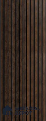 PN 07654 Wood Look Louver 8 ft x 0.83 ft Texture Finish  - 10 mm | Suitable for Feature Wall, TV Unit & Living Room