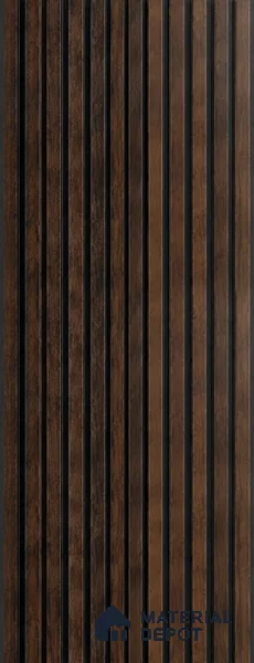 PN 07654 Wood Look Louver 8 ft x 0.83 ft Texture Finish - 10 mm | Suitable for Feature Wall, TV Unit & Living Room