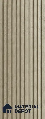 PN 07657 Wood Look Louver 8 ft x 0.83 ft Texture Finish  - 10 mm | Suitable for Feature Wall, TV Unit & Living Room