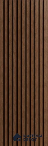 PN 07658 Wood Look Louver 8 ft x 0.83 ft Texture Finish  - 10 mm | Suitable for Feature Wall, TV Unit & Living Room