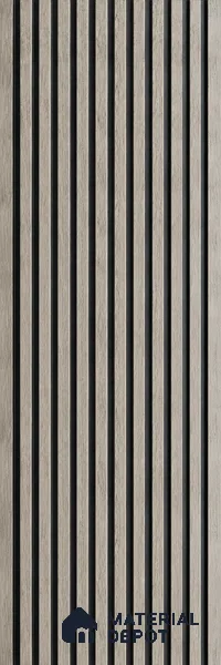 PN 07660 Wood Look Louver 8 ft x 0.83 ft Texture Finish  - 10 mm | Suitable for Feature Wall, TV Unit & Living Room
