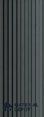 PN 07664 Solid Colors Look Louver 8 ft x 0.83 ft Texture Finish  - 10 mm | Suitable for Feature Wall, TV Unit & Living Room