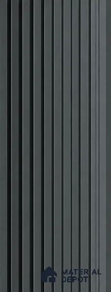 PN 07664 Solid Colors Look Louver 8 ft x 0.83 ft Texture Finish - 10 mm | Suitable for Feature Wall, TV Unit & Living Room