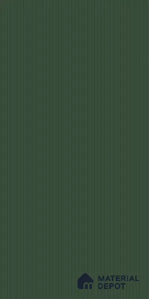 Deep Forest Green Fluted Solid Color LM 18350 8 ft x 4 ft Texture Finish Decorative Laminate - 1.25 mm | Suitable for TV Unit,Wardrobe, Kitchen Cabinets