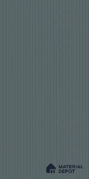 Slate Blue Fluted Solid Color LM 18366 8 ft x 4 ft Texture Finish Decorative Laminate - 1.25 mm | Suitable for TV Unit,Wardrobe, Kitchen Cabinets