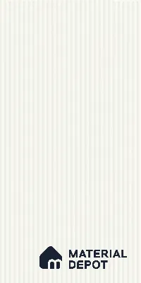 Fluted White Fluted Solid Color LM 18368 8 ft x 4 ft Texture Finish Decorative Laminate - 1.25 mm | Suitable for TV Unit,Wardrobe, Kitchen Cabinets