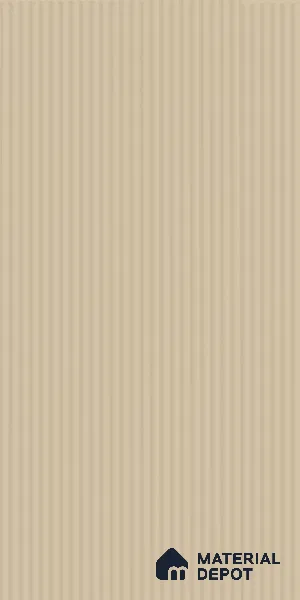 Light Beige Fluted Solid Color LM 18369 8 ft x 4 ft Texture Finish Decorative Laminate - 1.25 mm | Suitable for TV Unit,Wardrobe, Kitchen Cabinets