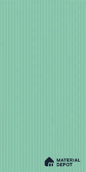 Mint Green Fluted Solid Color LM 18371 8 ft x 4 ft Texture Finish Decorative Laminate - 1.25 mm | Suitable for TV Unit,Wardrobe, Kitchen Cabinets