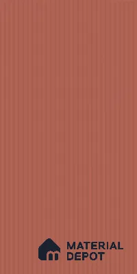 Brick Red Fluted Solid Color LM 18372 8 ft x 4 ft Texture Finish Decorative Laminate - 1.25 mm | Suitable for TV Unit,Wardrobe, Kitchen Cabinets
