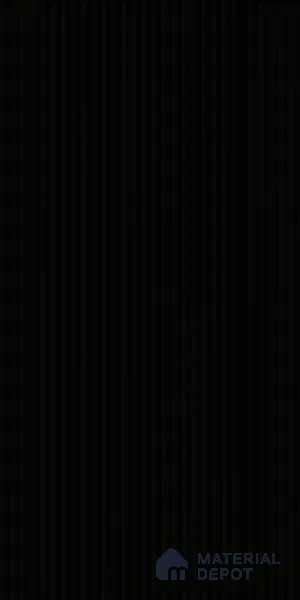 Charcoal Black Fluted Solid Color LM 18373 8 ft x 4 ft Texture Finish Decorative Laminate - 1.25 mm | Suitable for TV Unit,Wardrobe, Kitchen Cabinets