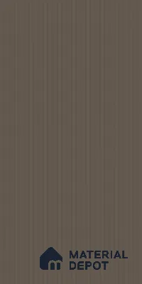 Deep Taupe Brown Fluted Solid Color LM 18374 8 ft x 4 ft Texture Finish Decorative Laminate - 1.25 mm | Suitable for TV Unit,Wardrobe, Kitchen Cabinets