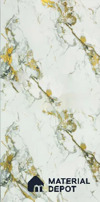 Cream Marble Acrylic Laminate LM 24632 8 ft x 4 ft High Gloss Finish - 1.5 mm | Suitable for TV Unit, Wardrobe, Cabinets