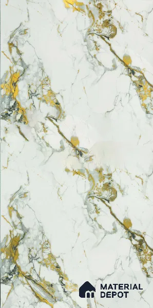 Cream Marble Acrylic Laminate LM 24632 8 ft x 4 ft High Gloss Finish - 1.5 mm | Suitable for TV Unit, Wardrobe, Cabinets