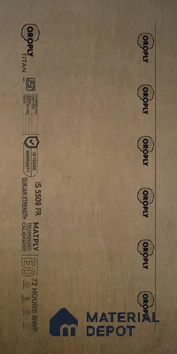 Oroply PL 00064 8 x 4 ft Titan BWP Grade | IS 5509 FR Certified Plywood - 6 mm | Warranty - 30 Years