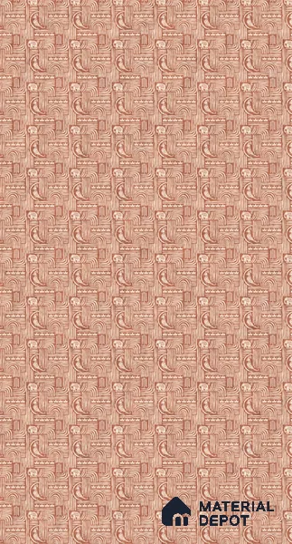 Brown Digital look LM 23941 Kutchkala Lippan Art 8 ft x 4 ft Texture Finish Decorative Laminate - 1.25 mm | Suitable for Living room,TV Unit, Highlighter Wall, Wardrobe, Feature Wall