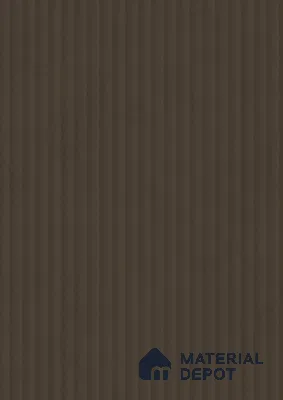Mocha Brown Fluted Solid Color 1E244 PF Mocha Brown 8 ft x 4 ft Texture Finish Decorative Laminate - 1 mm | Suitable for TV Unit,Wardrobe, Kitchen Cabinets