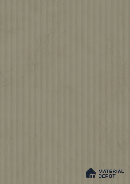 Misty Grey Fluted Solid Color 1E162 PF Misty 8 ft x 4 ft Texture Finish Decorative Laminate - 1 mm | Suitable for TV Unit,Wardrobe, Kitchen Cabinets